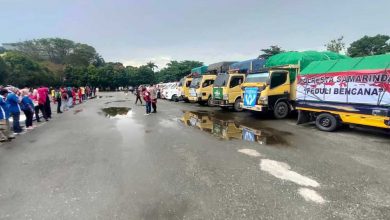 Photo of Jaang Lepas Lima Truk Isi Bantuan Warga Samarida untuk Kalsel