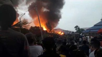 Photo of Api Menyala di Sangatta, Warga Selamat Berkat Hujan